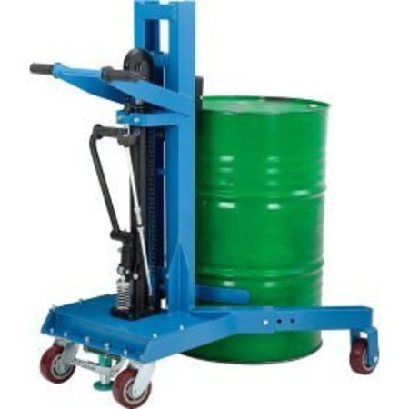 GLOBAL EQUIPMENT Hydraulic Drum Lifter   Transporter, 1100 Lb. Capacity SCGL3001